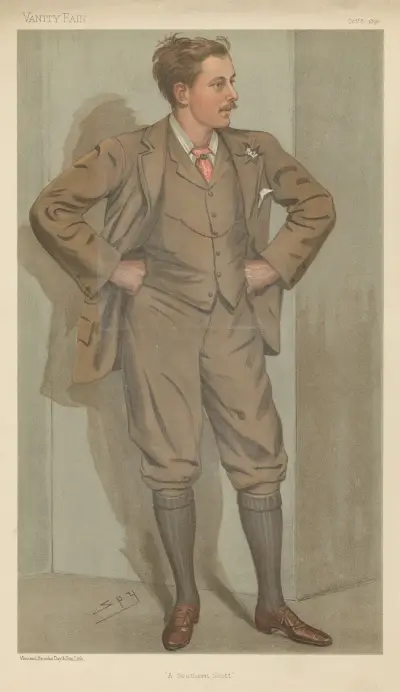 Politicians – ‘A Southern Scott’. Douglass-Scott-Montagu. (The Hon. John Walter Edward). October 8, 1896 av Leslie Matthew Ward