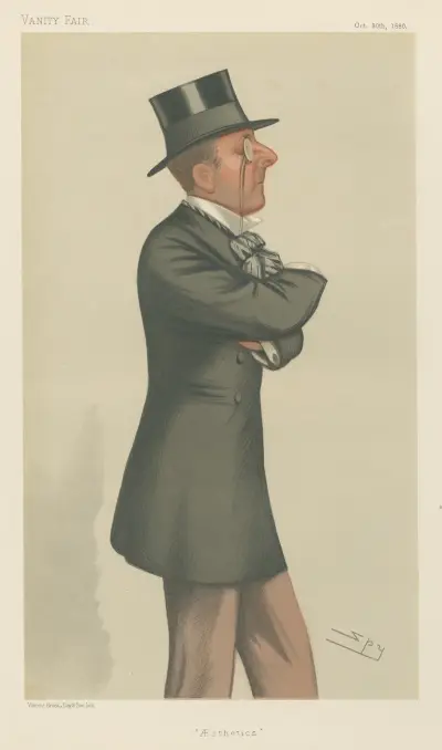 Politiker – 'Estetik'. The Hon Percy Scawen Wyndham. 30 oktober 1880 av Leslie Matthew Ward