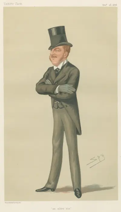 Politiker – 'en äldste son.' Viscount MacDuff. 16 december 1876 av Leslie Matthew Ward