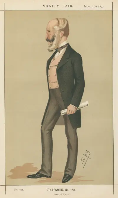 Politicians – ‘Board of Works.’ Colonel James MacNaughton Hogg. 15 November 1873 av Leslie Matthew Ward