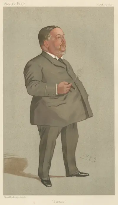 Politiker – 'Burnley'. Mr. Jabez Spencer Balfour. 19 mars 1892 av Leslie Matthew Ward