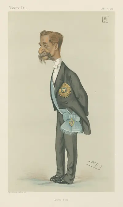 Politiker – 'Burra Dick' Sir Richard Temple, 15 januari 1881 av Leslie Matthew Ward