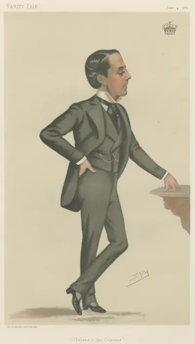 Politicians – ‘Chelsea and the Colonies’. Earl Cadogan. June 4, 1881 von Leslie Matthew Ward