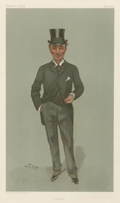 Politiker – 'Chelsea'. Mr. Charles Algernon Whitmore. 16 maj 1901 av Leslie Matthew Ward