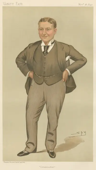 Politiker – „Cirencester“. Mr. Harry Lawson Webster Lawson. 15. November 1893 von Leslie Matthew Ward
