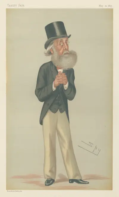 Politiker – 'Clever'. Mr. William Bromley Davenport. 12 maj 1877 av Leslie Matthew Ward