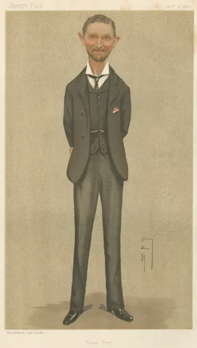 Politiker – 'Käre pojke.' The Hon. Kenneth Howard. 5 november 1892 av Leslie Matthew Ward