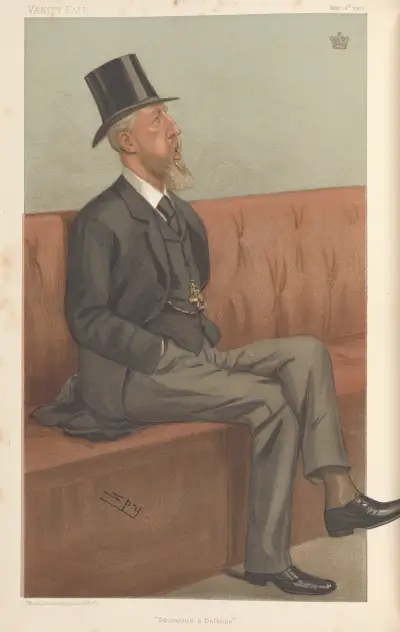 Politiker – „Education and Defense“. Der Herzog von Devonshire. 15. Mai 1902 von Leslie Matthew Ward