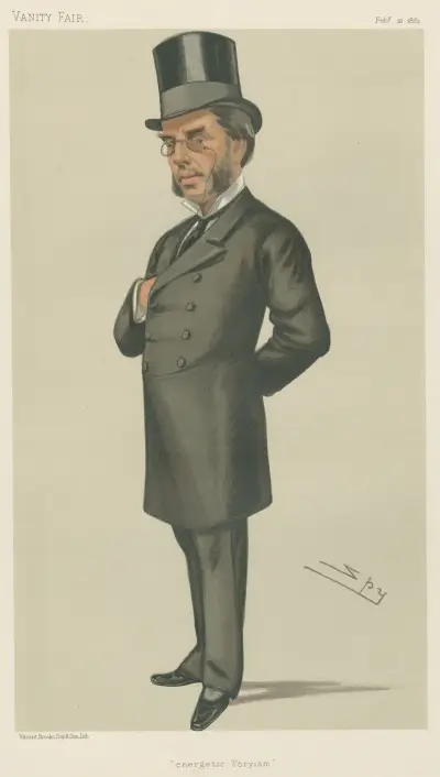 Politiker – 'energisk toryism'. Mr. Morgan Howard. 12 februari 1881 av Leslie Matthew Ward