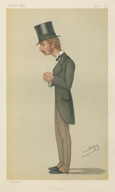 Politiker – 'Georgie'. Lord George Francis Hamilton, 5 april 1879 av Leslie Matthew Ward