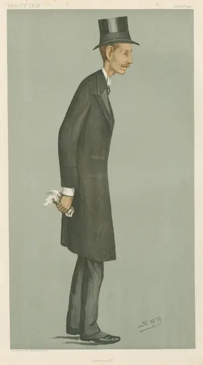 Politiker – 'Greenwich'. Lord Hugh Cecil. 18 oktober 1900 av Leslie Matthew Ward