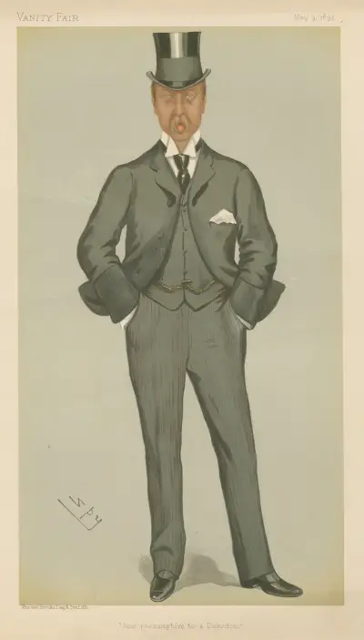 Politicians – ‘Heir presumptive to a Dukedom’. Mr. Victor Cavendish. May 9, 1896 av Leslie Matthew Ward