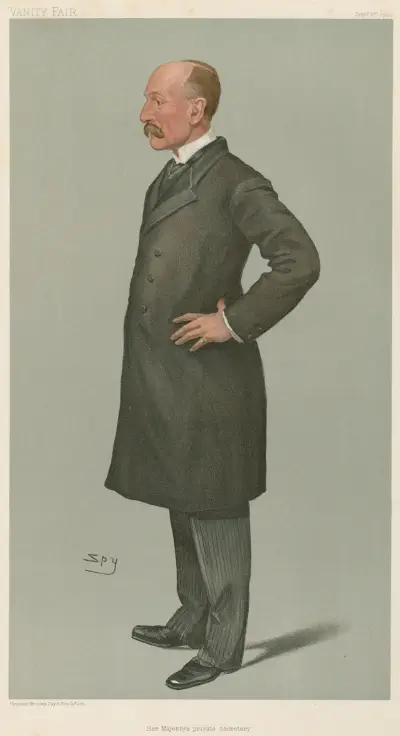Politiker – „Der Privatsekretär Ihrer Majestät“. Oberst Sir Arthur John Brigge. 6. September 1900 von Leslie Matthew Ward