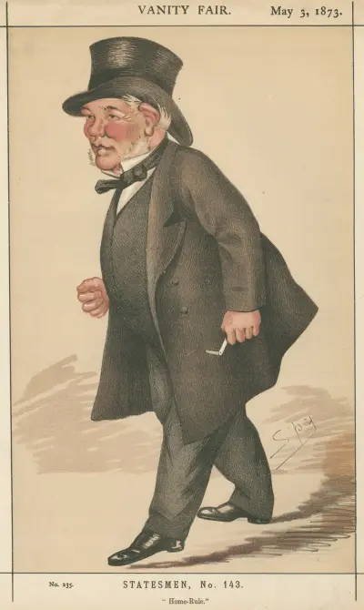 Politiker – 'Home-Rule'. Mr. Isaac Butt. 3 maj 1873 av Leslie Matthew Ward