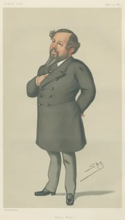 Politiker – 'Home Rule'. Mr. Mitchell Henry. 19 april 1879 av Leslie Matthew Ward