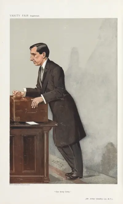 Politicians – ‘Our Army Critic.’ Mr. Arthur Hamilton Lee. 23 January 1907 av Leslie Matthew Ward