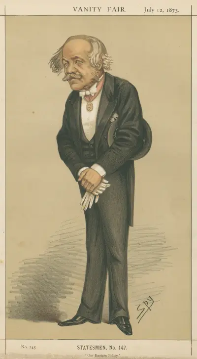 Politiker – 'Vår östpolitik'. Sir Henry Creswicke Rawlinson. 12 juni 1873 av Leslie Matthew Ward