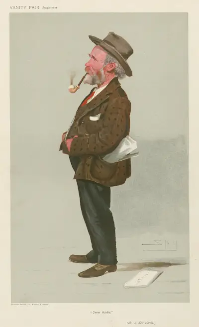 Politiker – 'Queen Hardie'. Mr. J. Keir Hardie. ca 1906 av Leslie Matthew Ward