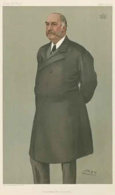 Politicians – ‘Secretary for Scotland’. Lord Balfour of Burleigh. August 14, 1902 av Leslie Matthew Ward