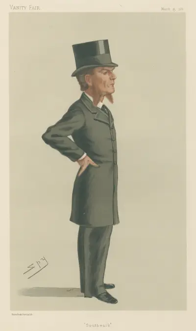Politicians – ‘Southwark’. Mr. Edward Clarke. March 13, 1880 av Leslie Matthew Ward