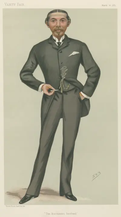Politicians – ‘The BAroness’s Husband’. Mr. William Lehman Ashmead Burdett-Contts Barlett. March 12, 1881 von Leslie Matthew Ward