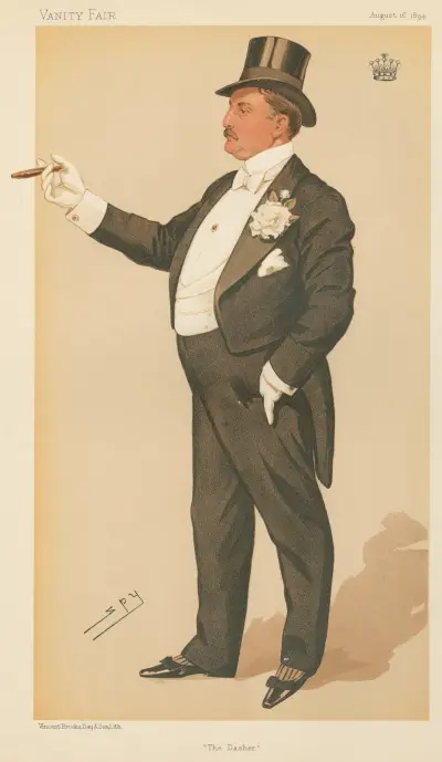 Politycy – „The Dasher”. Hrabia Portarlington, 18 sierpnia 1894, Leslie Matthew Ward