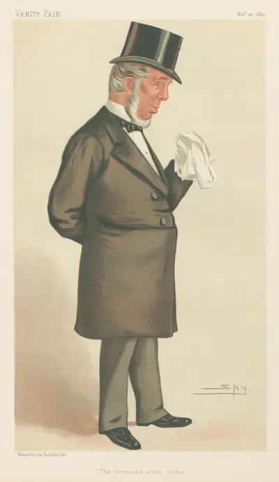 Politicians – ‘The Deceased Wife’s Sister’. Sir Thomas Chambers. November 22, 1884 av Leslie Matthew Ward