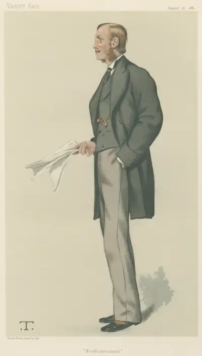 Politicians – ‘The Hume of Percy’. The Duke of Northumberland. 14 June 1884 von Leslie Matthew Ward