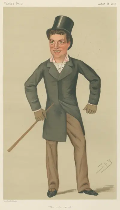Politiker – 'The Little Rascal'. Lord Charles William de la Poer Beresford. 12 augusti 1876 av Leslie Matthew Ward