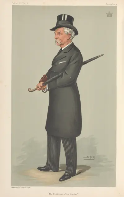Politiker – „Der Adlige im Garten“. Lord Redesdale. 16. Juni 1904 von Leslie Matthew Ward
