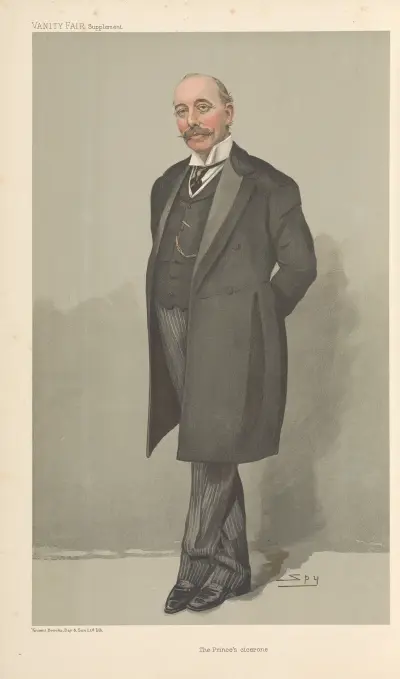 Politiker – ‚The Prince’s Cicerone‘. Sir Walter Lawrence. 15. Juni 1905 von Leslie Matthew Ward