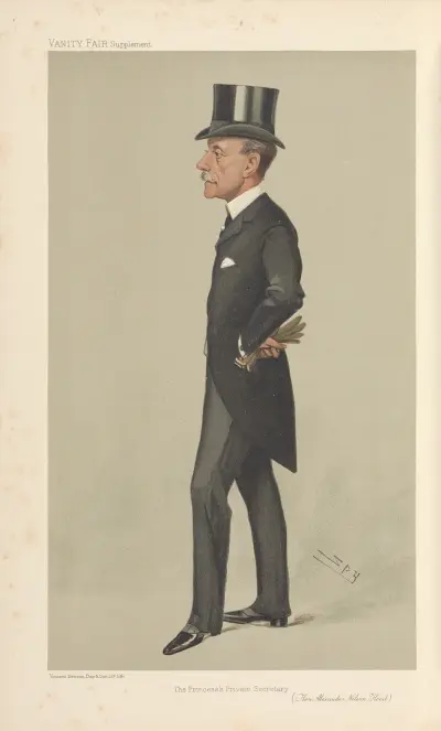 Politicians – ‘The Princess’s Private Secretary’. Hon. Alexander Nelson Hood. 25 October 1905 av Leslie Matthew Ward