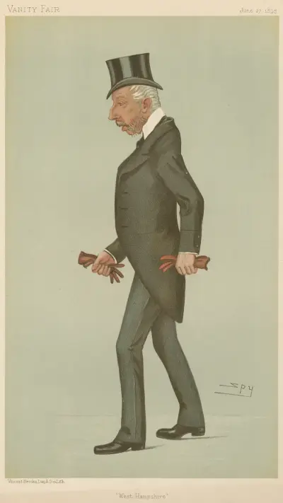 Politicians – ‘West Hampshire’. William Bramston Beach. June 27, 1895 av Leslie Matthew Ward