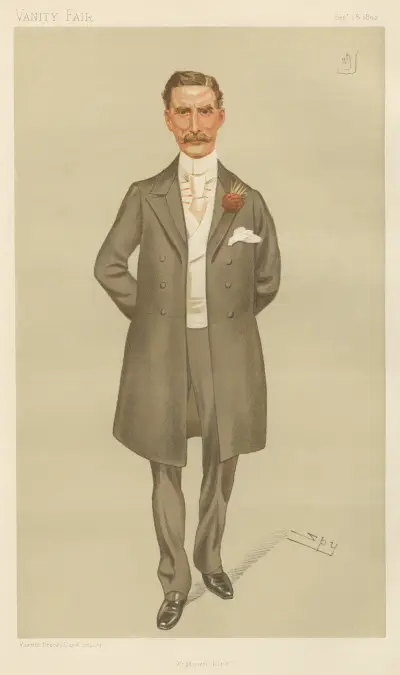 Politicians – ‘Wigtownshire’. Sir Herbert Eustace Maxwell. 28 September 1893 av Leslie Matthew Ward