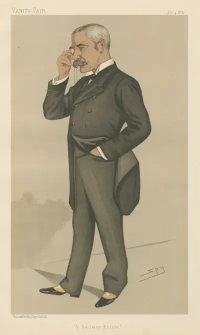 Railway Officials – ‘A Railway Knight.’ Sir Myles Fenton. 4 January 1890 av Leslie Matthew Ward