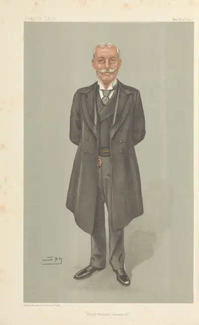 Järnvägstjänstemän – 'South Western transport'. Sir Charles John Owens. 19 mars 1903 av Leslie Matthew Ward