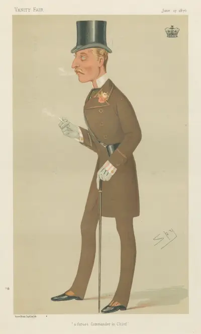 Royalty; ‘A Future Commander-in-Chief’, H.R.H. The Duke of Connaught, June 17, 1876 av Leslie Matthew Ward