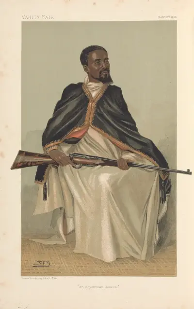 Königliche Hoheiten; „Ein abessinischer General“, H.H. Ras Makunan, 12. Februar 1903 von Leslie Matthew Ward