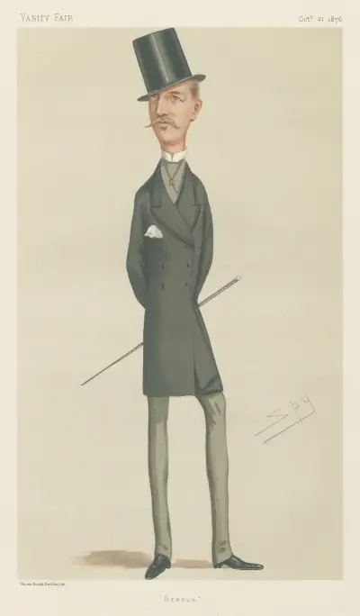 Royalty; ‘Greece’, H.M. Christian William Ferdinand Adolphus George, King of Greece av Leslie Matthew Ward