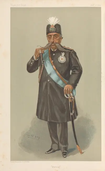 Royalty; ‘Persia’, Muzaffer-ed-din, The Shah of Persia, January 29, 1903 von Leslie Matthew Ward