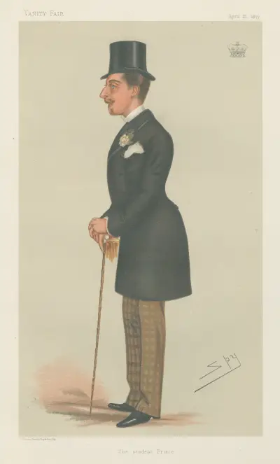 Royalty; ‘The Student Prince’, H.R.H. Prince Leopold, April 21, 1877 av Leslie Matthew Ward