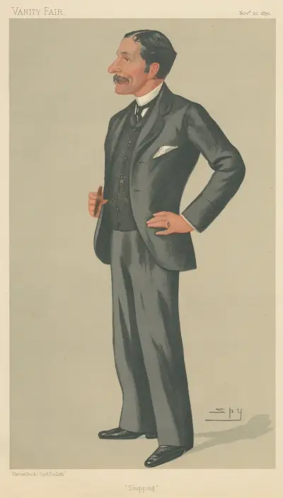 Shipping Officials; ‘Shipping’, Mr. Joseph Fletcher Green, November 22, 1890 av Leslie Matthew Ward
