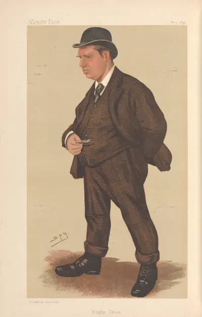 Sports, Miscellaneous; Rugby; ‘Rugby Union’, Mr. G. Rowland Hill, February 1, 1890 av Leslie Matthew Ward