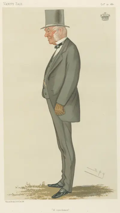 Sport och diverse; Sportryttare; "En kusk", Earlen av Macclesfield, 22 oktober 1881 av Leslie Matthew Ward