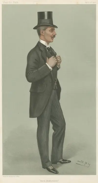 Stock Exchange Officials; ‘North Bedfordshire’, Lord Alwyne Frederick Compton, August 3, 1902 av Leslie Matthew Ward