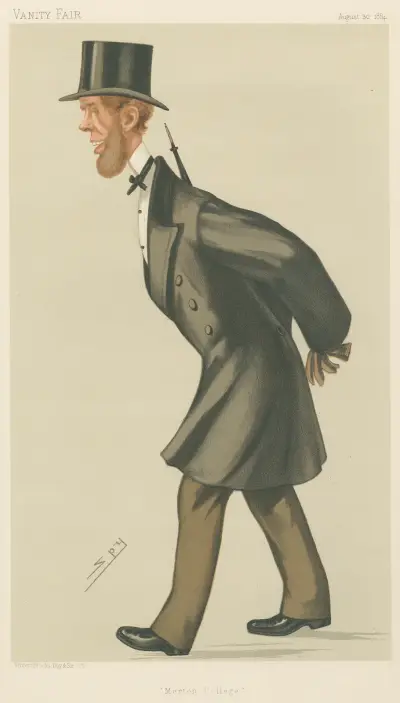 Teachers and Headmasters; ‘Merton College’, The Hon. George Charles Brodrick, August 30, 1884 av Leslie Matthew Ward