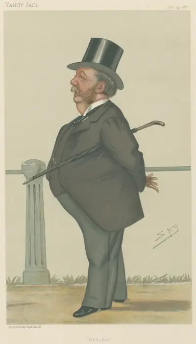Theatre; ‘Goochie’, Captain Arthur Gooch, June 24, 1882 av Leslie Matthew Ward
