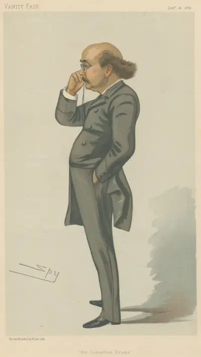 Teater; 'The Sensation Drama', Mr. Dion Boucicault, 16 december 1882 av Leslie Matthew Ward