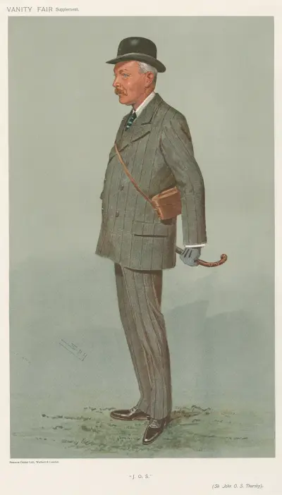 Turf Devotees; ‘J.O.S.’, Sir John Omerod Scarlett Thursby, August 28, 1907 av Leslie Matthew Ward