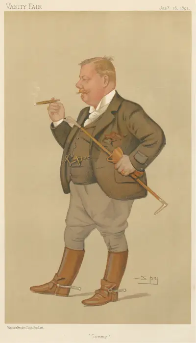 Turf Devotees; ‘Sammy’, Mr. Edward Linley Sambourne, January 16, 1892 av Leslie Matthew Ward